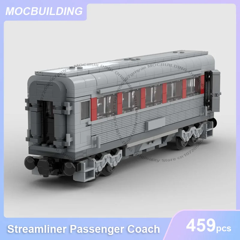 Streamliner Passenger Coach MOC Building Blocks Train Model DIY Assemble Bricks Collection Display Creative Toys Gifts 459PCS