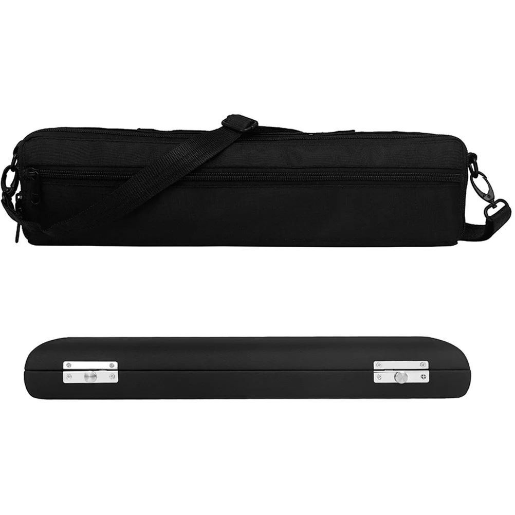 

1Set Flute Storage Bag Oxford Cloth Portable Carrying Case Lightweight Metal Zipper Flute Accessories Outdoor Protector Case