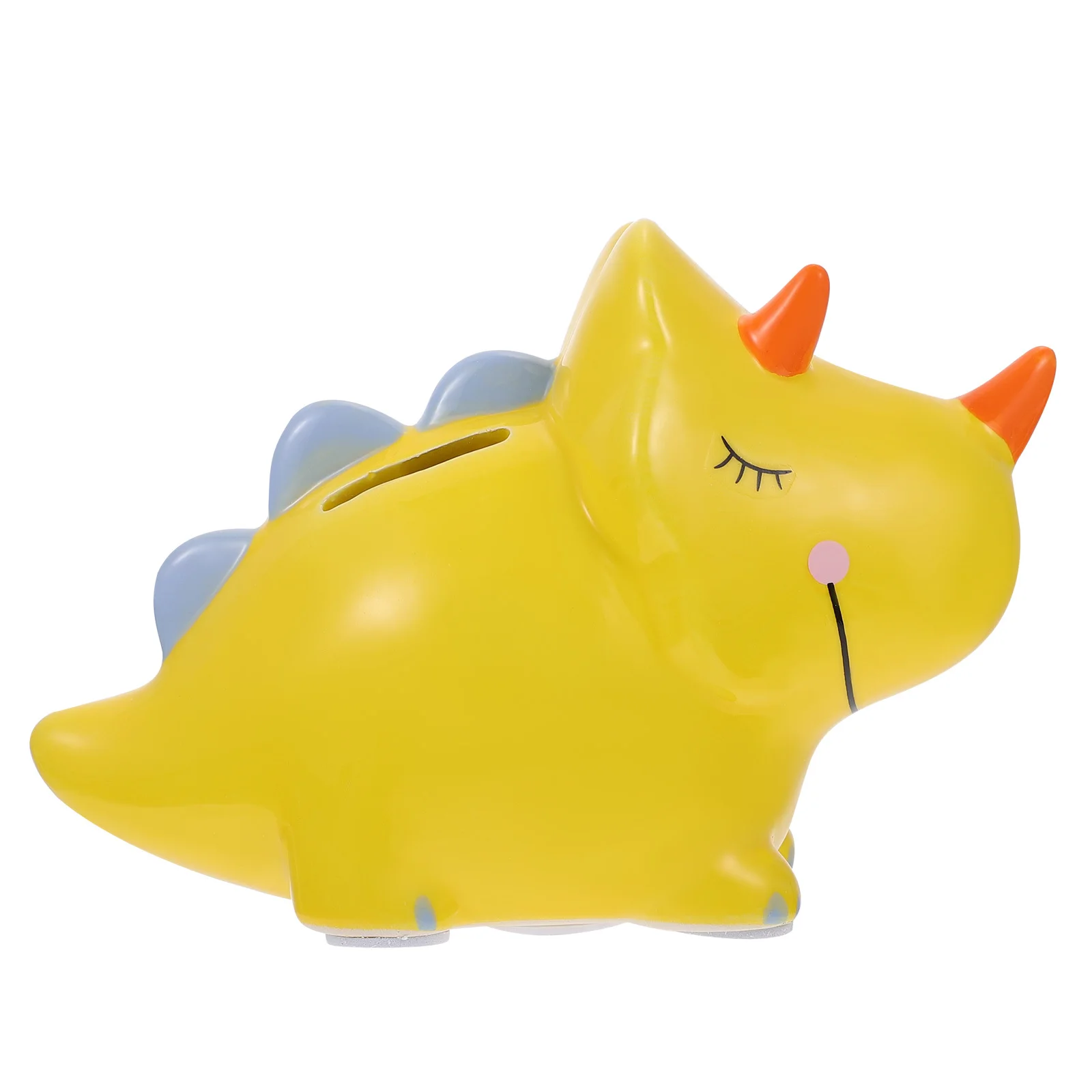 1Pcs Ceramic Coin Storage Box Dinosaur Themed Money Box for Organizing Change Kids Room Desktop Decorative Piece