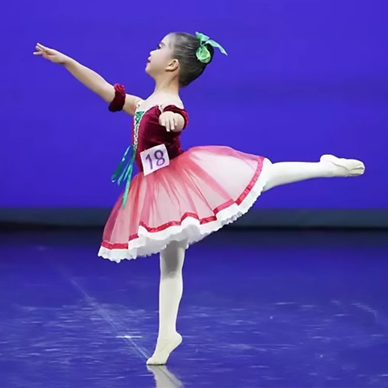 

Новая профессиональная балетная пачка для девочек, белое блюдо, блинная пачка, праздничное платье балерины для взрослых, женщин и детей, балетный танцевальный костюм