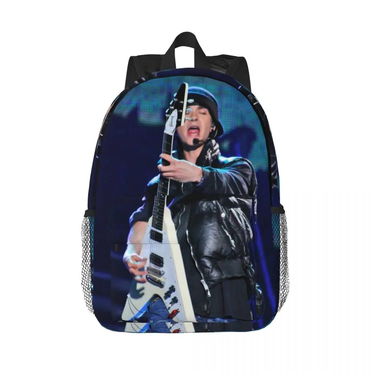 Tokio Hotel Tom Kaulitz Music Band Backpack Daypack Large Capacity Boys Girls BookBag Shoulder Bags for Men Women School Bag