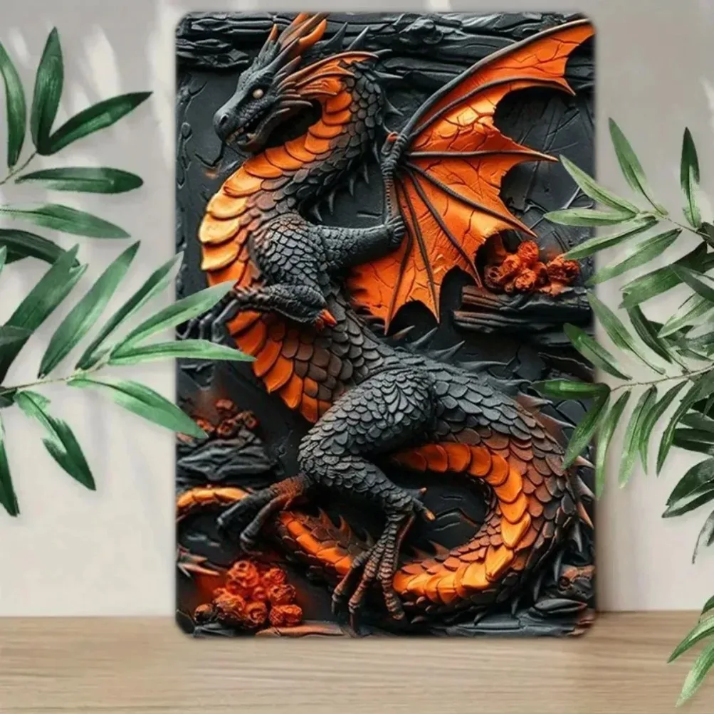 2D FLAT AwesomeWallDecor 1Pc لوحة حائط معدنية رائعة عتيقة |   ديكور مثالي لبار/صالة الألعاب الرياضية/المرآب/الحانة/النادي/غرفة النوم