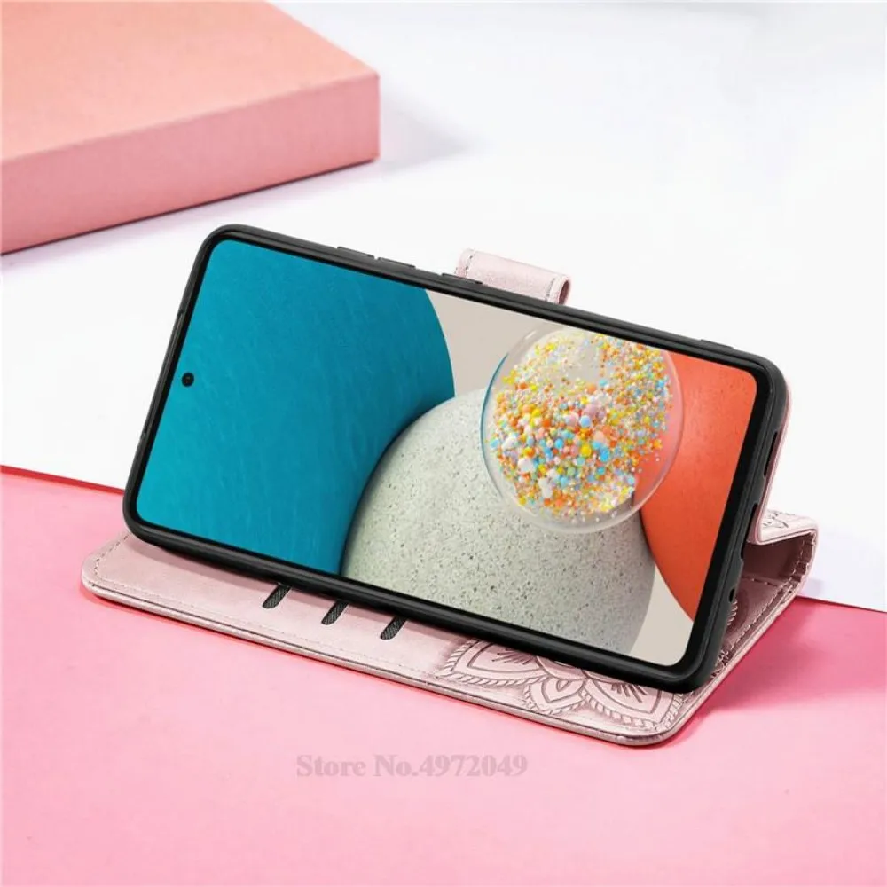 فراشة زهرة جلدية محفظة قلابة الحال بالنسبة ممن لهم A40 A40M A80 A3X A3 A5 رينو 13 13F 5G Realme GT 7 Pro زائد 14 14T 14X غطاء