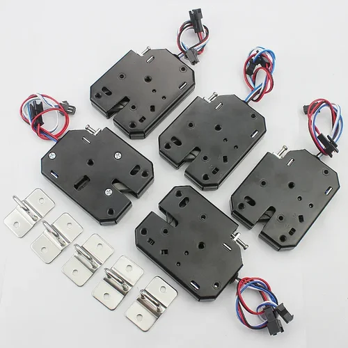 Imagen 2 del producto Cerraduras de puerta, 1 unidad/5 unidades, cerradura electromagnética pequeña de 12 V CC, cerradura electrónica automática para puerta de mini gabinete