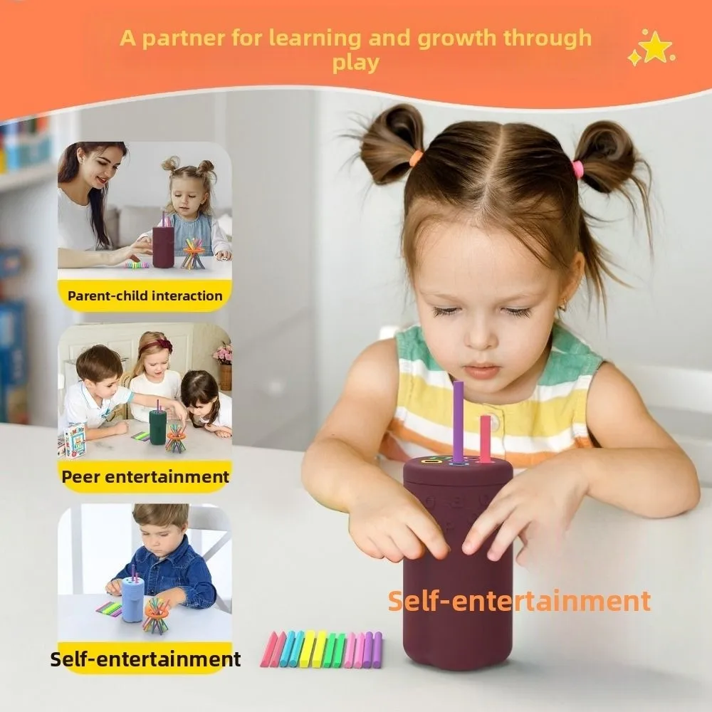 Boîte de tri de formes de conception colorée, jeu d'équilibre de matériel en Silicone, bâton en Silicone, jeu d'équilibre, Stimulation sensorielle, tri de formes