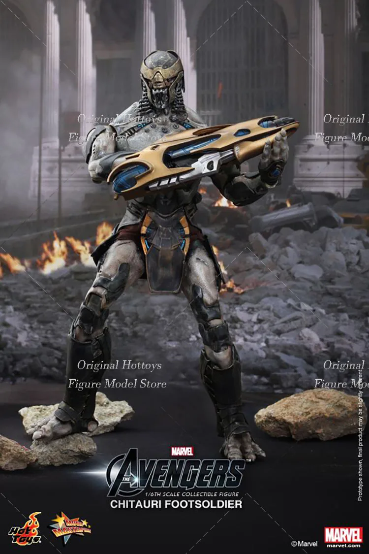 Hot Toys MMS226 MMS227 1/6 Scale Male Soldier Avengers Alien Warrior Commander Full Set 12-inch Action Figure Model Collection