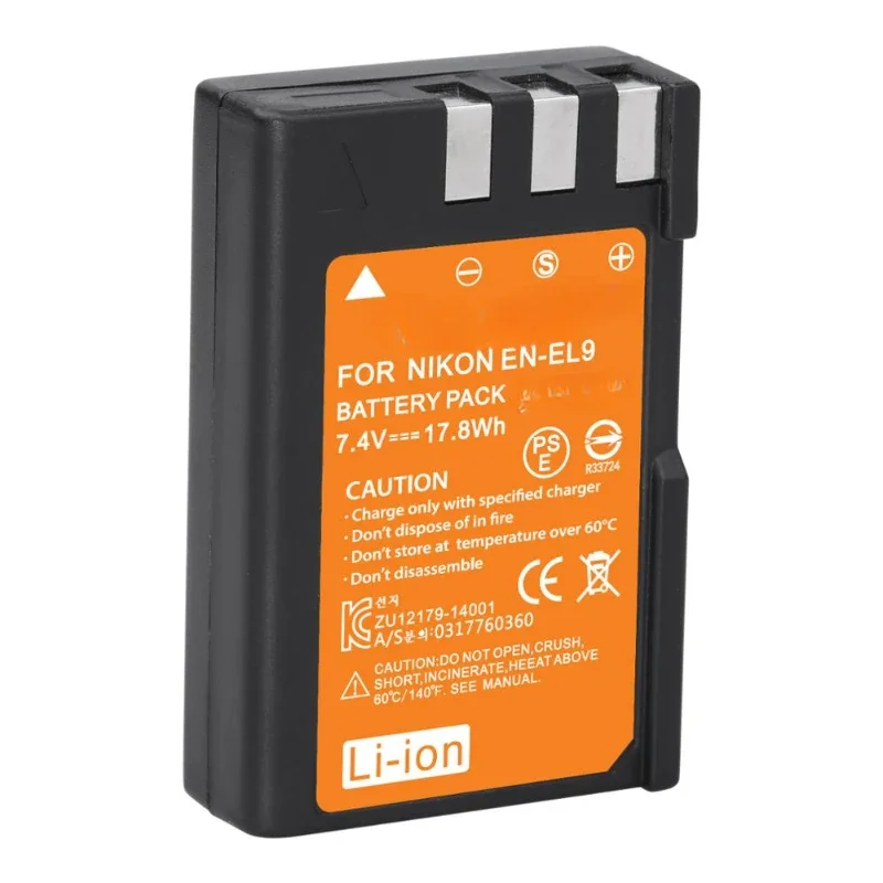 For Nikon D40 D40X D60 D3000 D5000 Batteries EN-EL9 EN EL9 EN EL9a Camera Battery