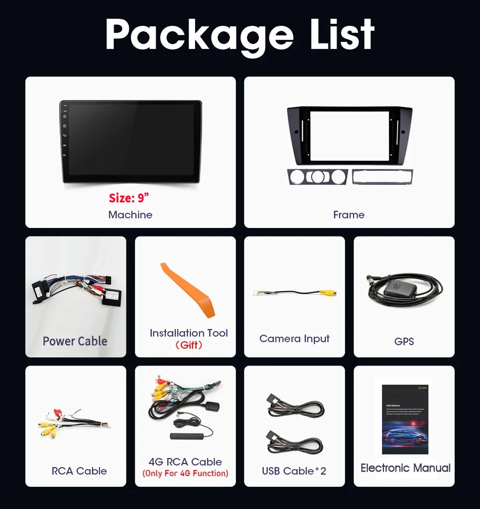لسيارات BMW 3-Series E90 E91 E92 E93 2005-2013 راديو السيارة الوسائط المتعددة الملاحة GPS اللاسلكية CarPlay 4G وحدة رأس اللمس شاشة ستيريو