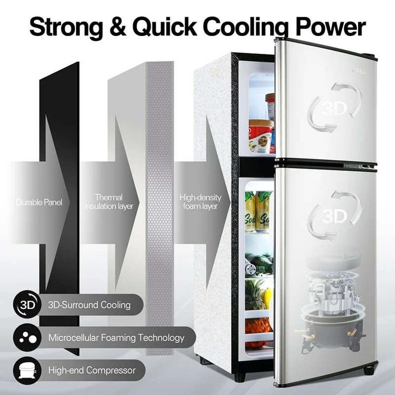 50L  Home Appliances Mini Cooler Refrigerator for Home Mini Fridges Cooler Fridge Refrigerators Fridges for Home