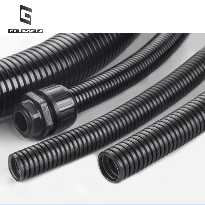 Imagem -06 - Não-chama-foles Retardadores Nylon dos pp Luva Protetora Mangueira Rosqueada Plástico 100m