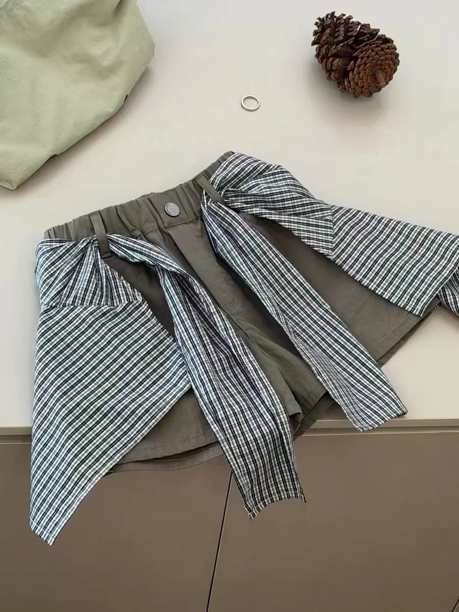 loose-casual-short-pants-for-girls-korean-style-cotton-children's-clothing-half-skirt-summer-new-arrival-fashionable-kids'-pants