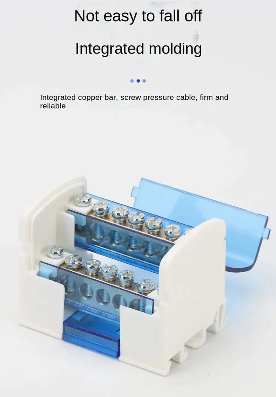 Din Rail Klemmen block nhc01 Serie Strom verteiler kasten Anschluss dose//Modulares Nulllinien-Neutral kupfer – Detail 3