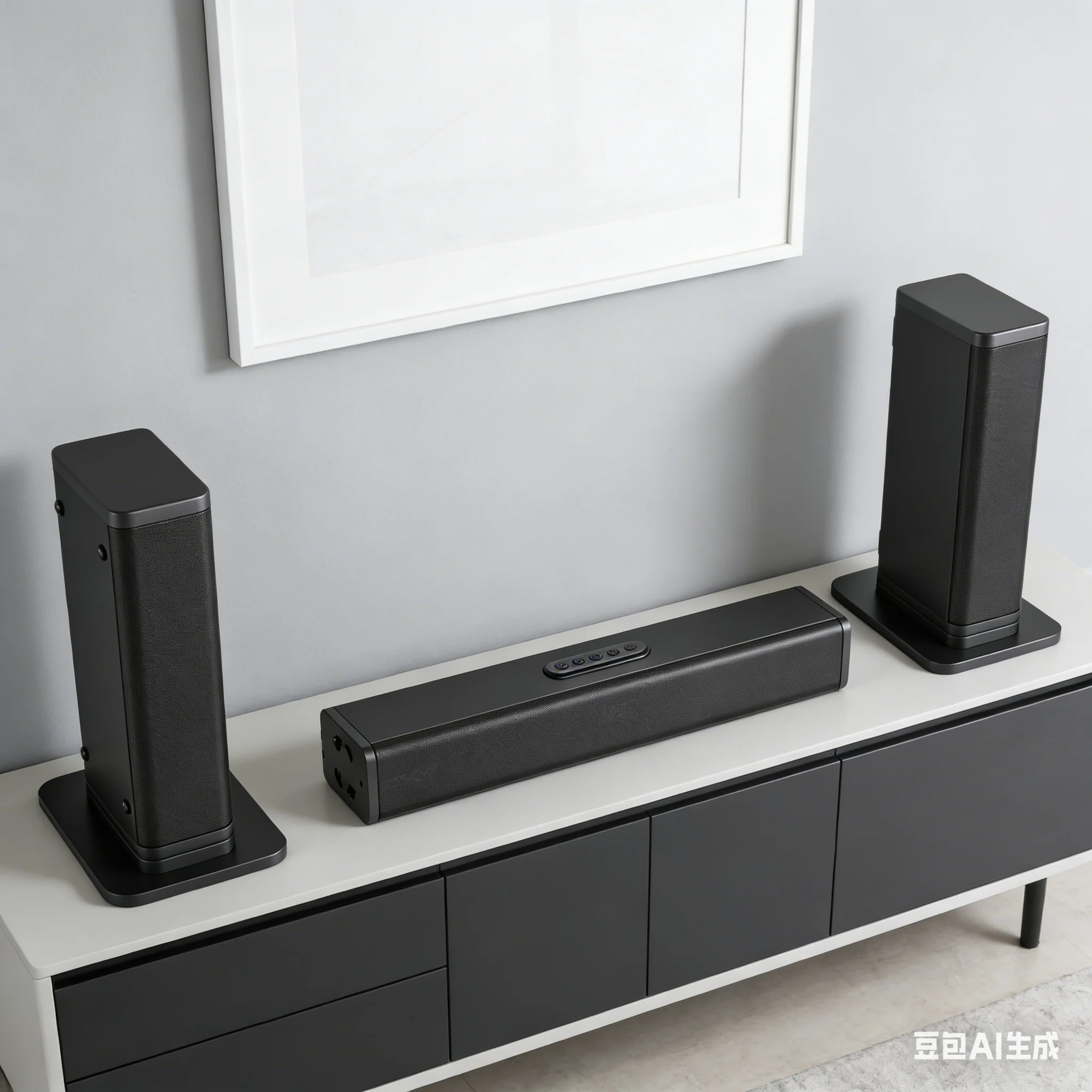Samtronic 2-in-1 Detachable Soundbar, Sound Bar for Smart TV Home Theater Subwoofer Soundbar Portable Loud ARC/Optical/Aux/USB