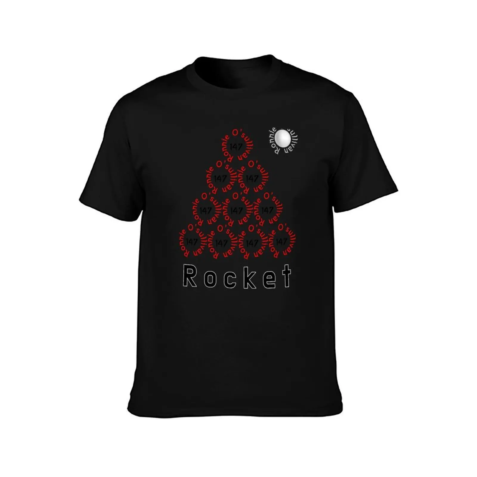 Rocket Ronnie O_sullivan T-Shirt, Summer Casual Cotton Tee, Oversized Streetwear Tops, Vintage Graphic Print, Unisex Men Women