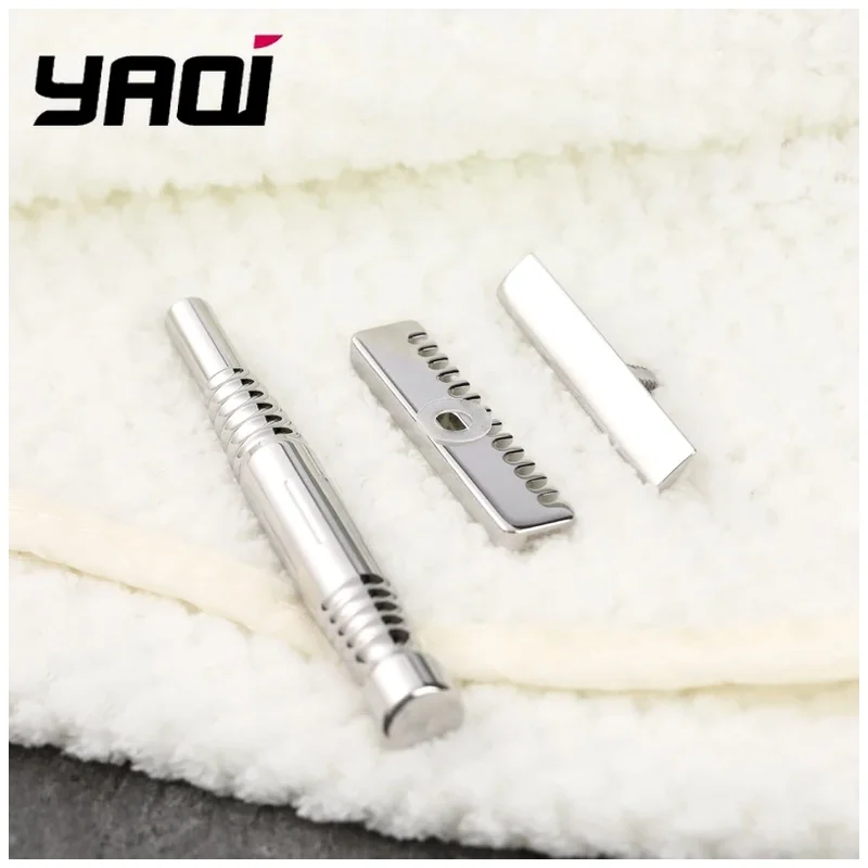 YAQI Romulus Men Razor Open Comb Safety Beard shaver Polished 316 stainless Steel AC Blade Single-edged Mens Shaving 2026