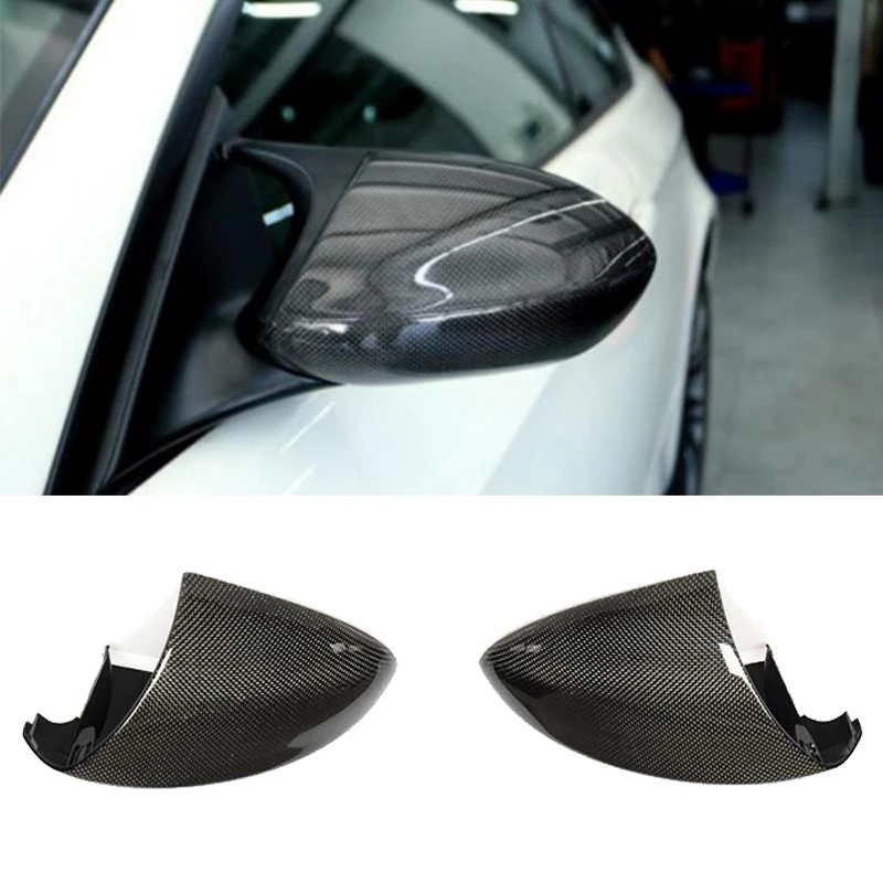 Carbon Fiber Car Rearview Mirror Covers Caps For BMW 3 Series E90 E92 E93 M3 2006 - 2013 Replace Side Mirror Covers Caps Shell