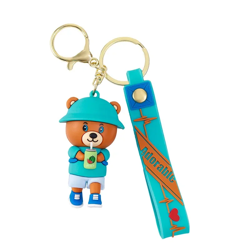 ミニソの小さな贈り物、絶妙な飲み物、小さな置物、キーホルダー、ペンダント、美しいカップルのスクールバッグ、車のペンダント