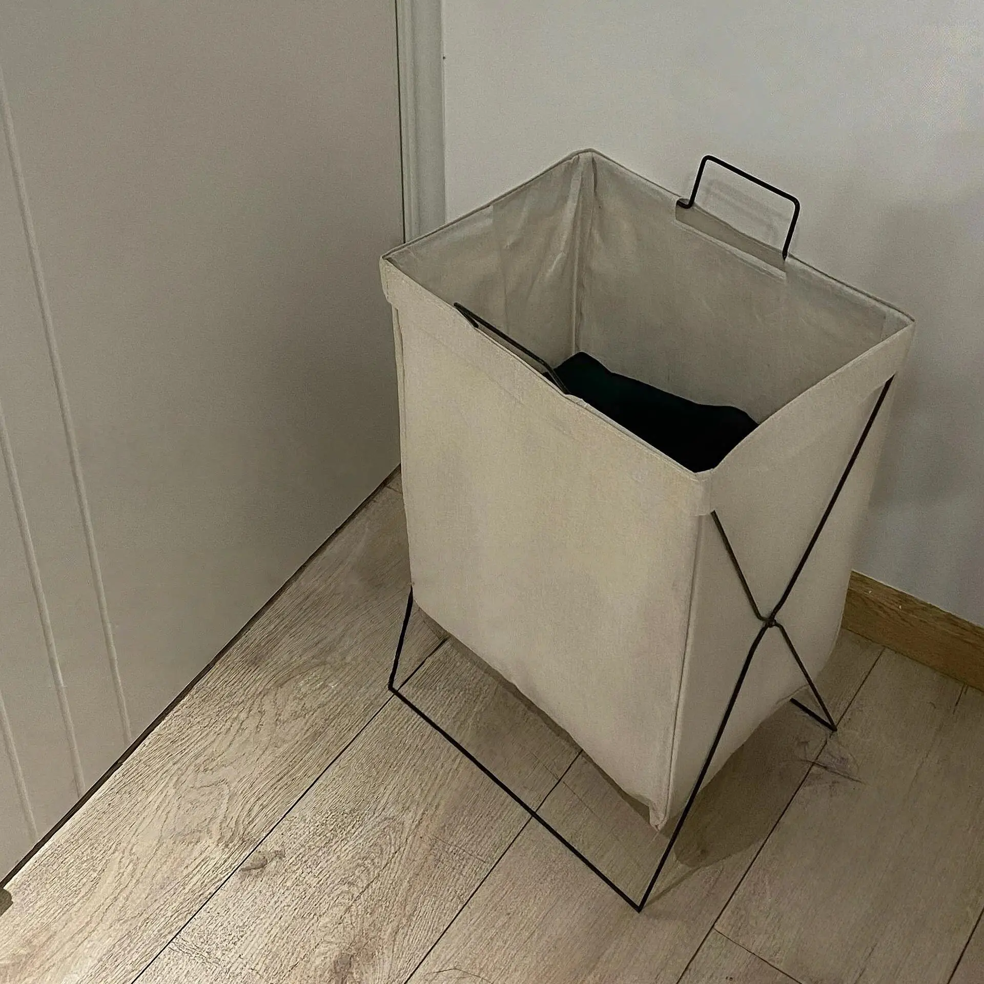 

Складная корзина для грязного белья из ткани, органайзер для одежды для ванной и спальни, стальная рама, корзина для белья для домашнего хранения