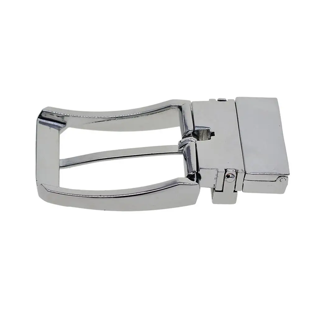 Mens Belt Buckle 35mm Reversible Single Prong Rectangular Metal Pin Buckle Replacement for Leather Belts DIY