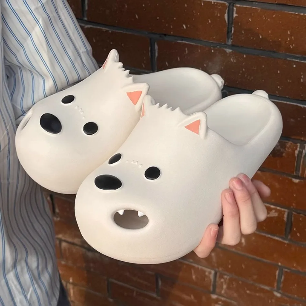 

Creative West Highland White Terrier Slippers Thick Sole Non-Slip Puppy Slippers Cartoon Cute Couples EVA Dog Sandal Indoor