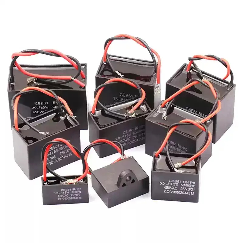 CBB61 12uf 450v capacitância de partida Capacitor de ventilador CA 450V CBB 12uf Capacitor de funcionamento do motor