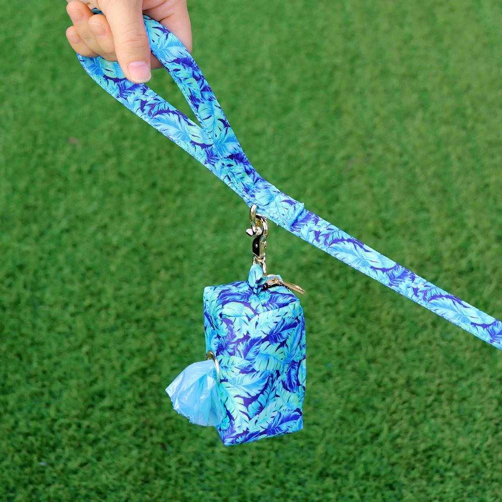 Protable Dog Poop Bag Dispenser Pouch Printed Dogs Poop Waste Bag Holder Pets Supplies Garbage Snack Bags For Outdoor Walking