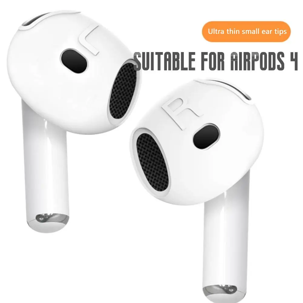 Anti-slip Eartips For AirPods 4 Silicone Ultra-thin Tips Earphone Cover Anti-fall Earplugs Anti-allergy Ear Caps Headphone Case