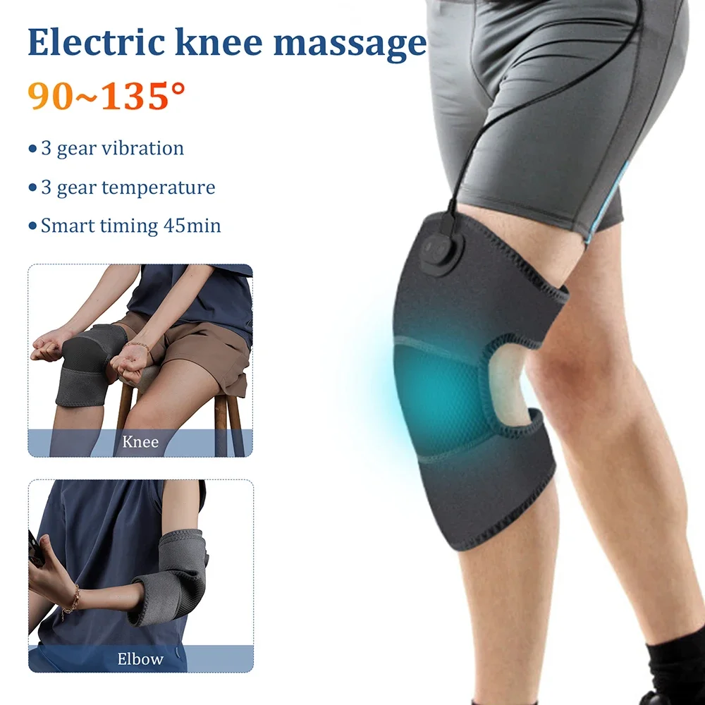 

Electric Knee Massager Shoulder Elbow Massager 3 Modes Vibration Knee masajeador Knee Relaxation Air Pressure Kneading Massage