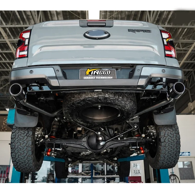 Car Exhaust System Sound Dual Carbon Tail Muffler Catback Exhaust For NEXT GEN RANGER RAPTOR 2022+
