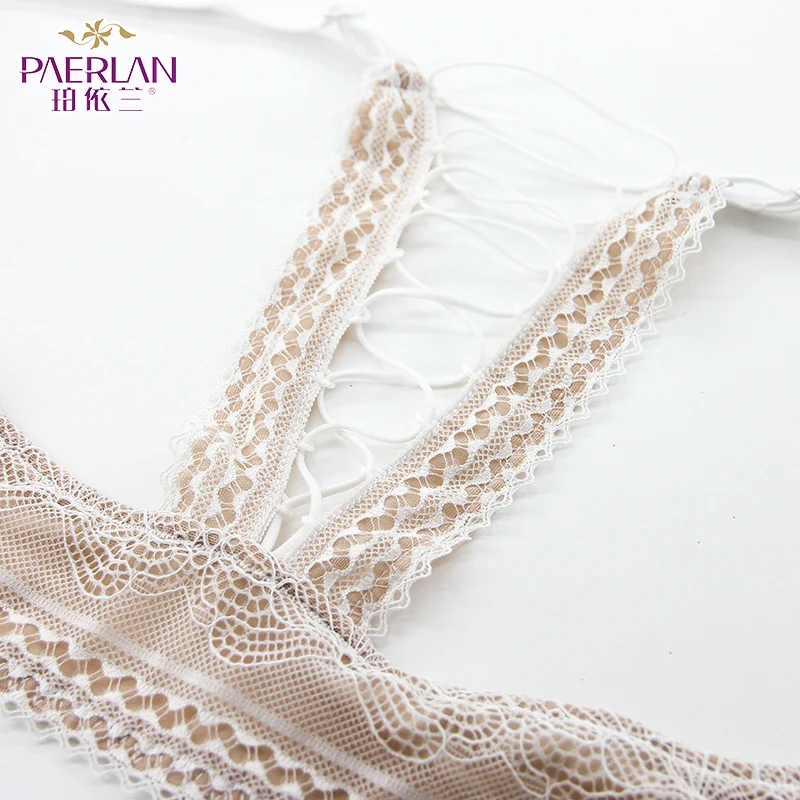 PAERLAN-Front Buckle Bra sem suporte de aço, três quartos Cup, sexy beleza volta, personalidade confortável