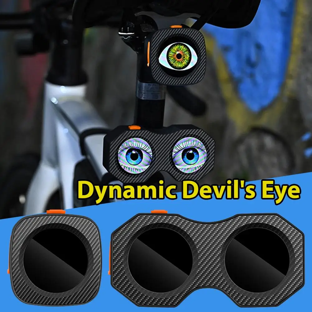 

Electric Tricycle Motorcycle LED Rearview Mirror Modification Headlight Devil Car Accessories Winking Light Eye K6K8