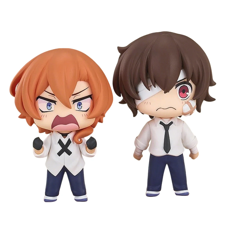 Heißer Artikel: Bungou Stray Dogs Anime-Figur, Niedliche Dazai Osamu Actionfigur, Süße Nakahara Chuuya Figurine, PVC-Sammlermodell-Puppe