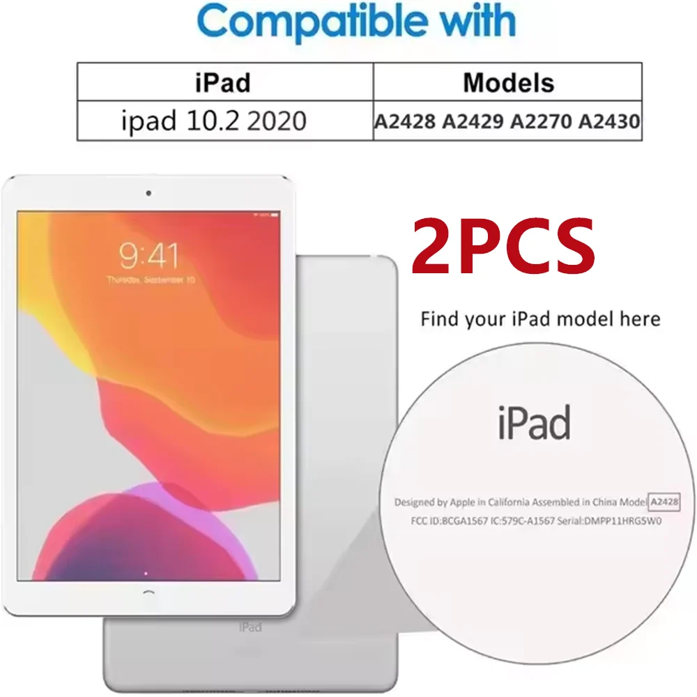 2 stuks 9H gehard glazen schermbeschermer voor iPad A16 10.2 9.7 10. 5 10.9 Pro 11 iPad 10 9 8 7 6 5 Air 4 3 2 Mini 2020 2021 2022