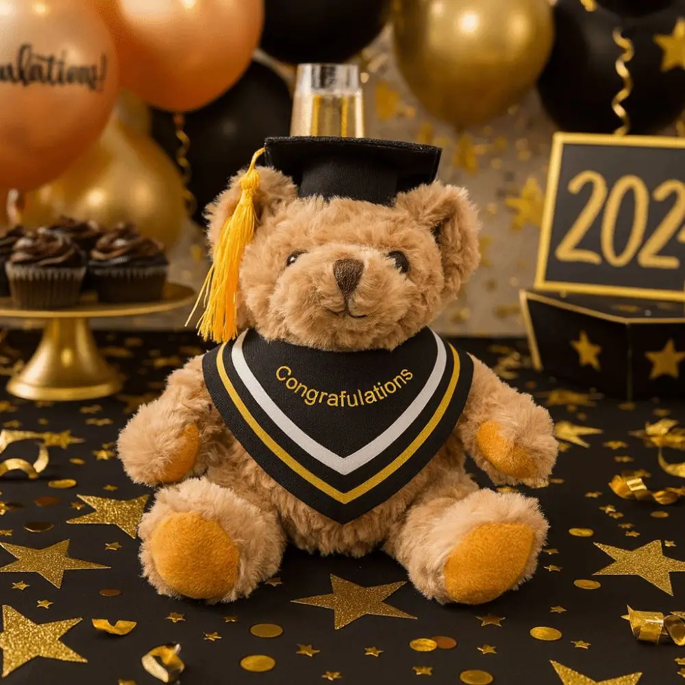

Памятная выпускная сезонная плюшевая игрушка-медведь 20 см, милый выпускной медведь, докторская шапка, мягкий плюшевый медведь, кукла-животное, детский подарок