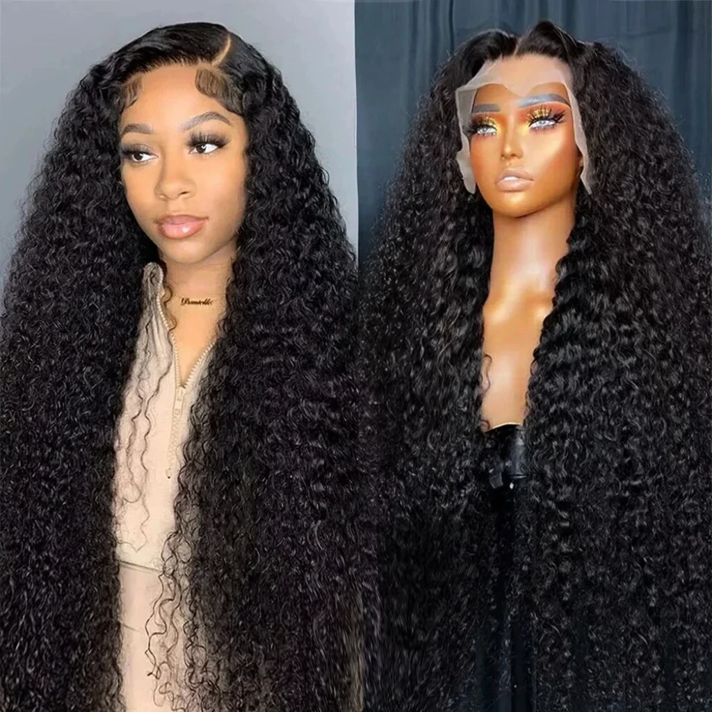 

Натуральные черные длинные волнистые парики с глубокой волной, 7x6, с кружевной передней частью, 13x4, 13x6, с HD-кружевом, бразильские парики из натуральных человеческих волос, с максимальным количеством кружевной ткани, волнистые, с эффектом влажности