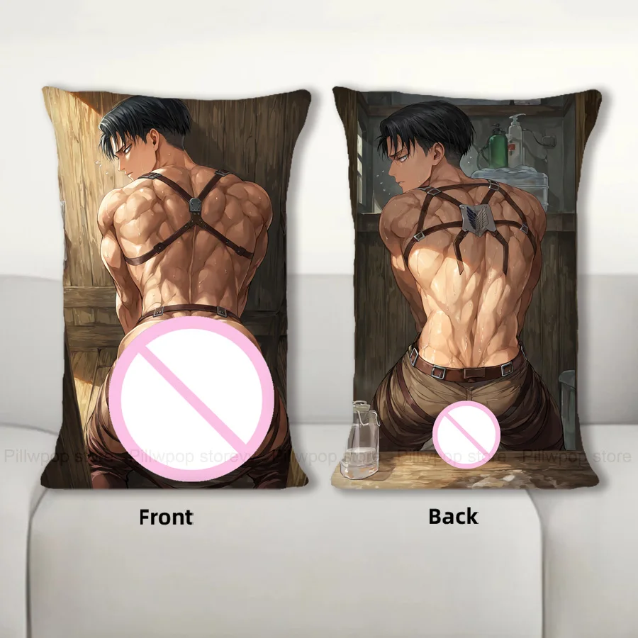 

Dakimakura Anime Levi Body Pillow Cover Sofa Cushion Double-side Print Throw Pillow Case 40X60cm