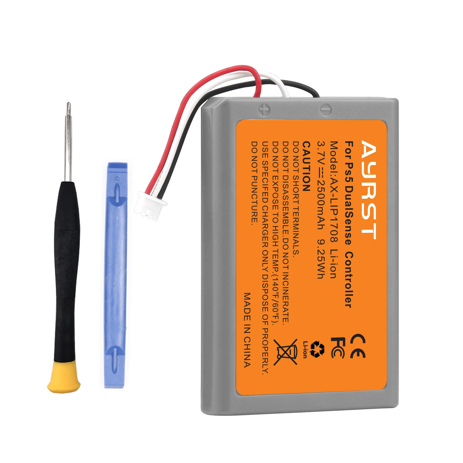 2500mAh Rechargeable Battery for Sony PS5 LIP1708 DualSense Game Controllers Higher Power