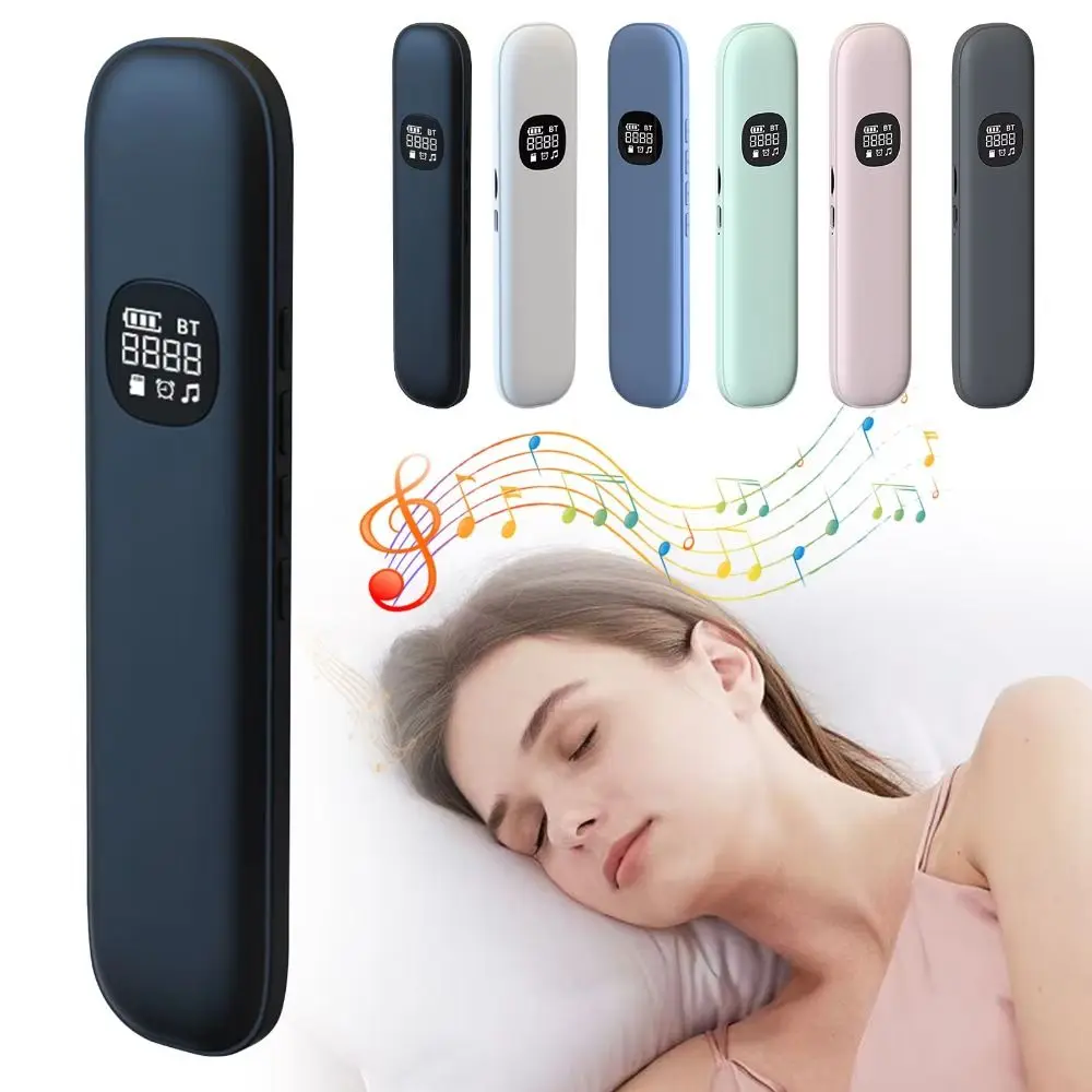 Timer Function Bone Conduction Sleep Speaker Bluetooth 5.4 LED Display White Noise Sleep Aid TF Card Slot Stereo Bass