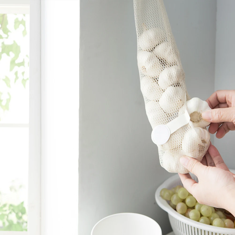 

2Pcs Kitchen Hanging Bags ganizer Mesh Storage for Fruits Vegetables Garbage Breathable Reusable Save Mount