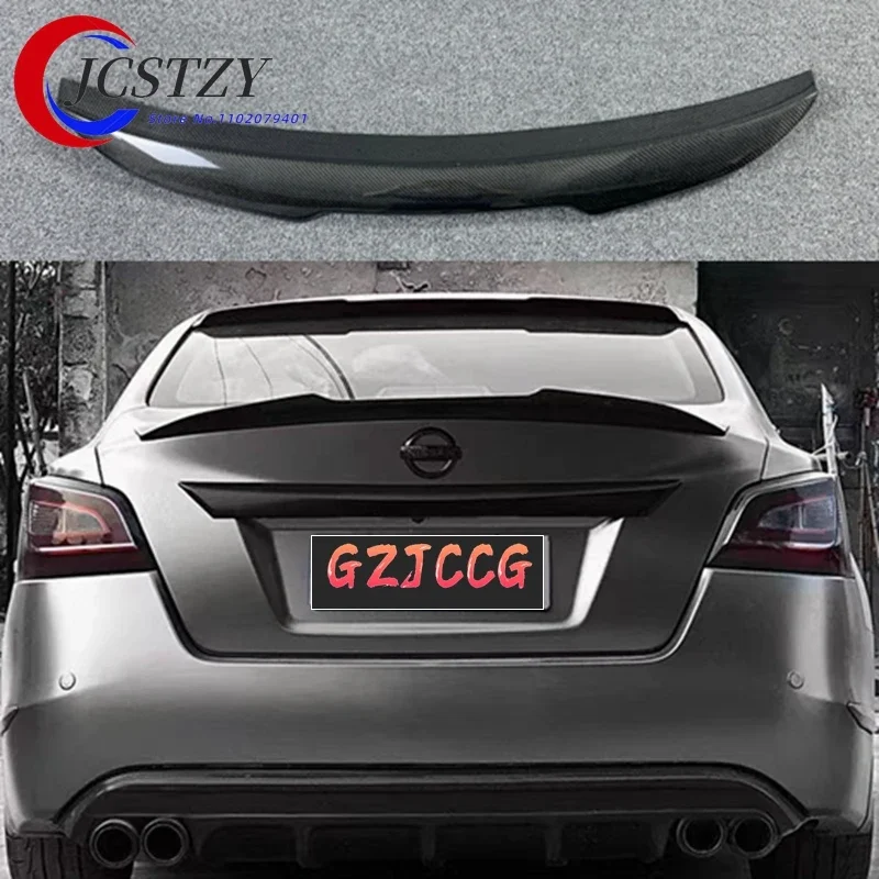 For Nissan Teana Altima 2013.-2015 Spoiler High Quality carbon fiber Rear Wing Spoilers Trunk Lid Diffuser