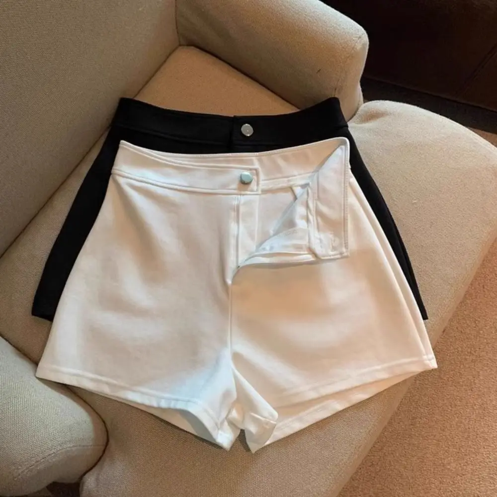 

Elastic Wide Leg High Waist Shorts All-match Female Clothing Hot Woman Short Pants Trousers Slim Fit Summer Shorts Female