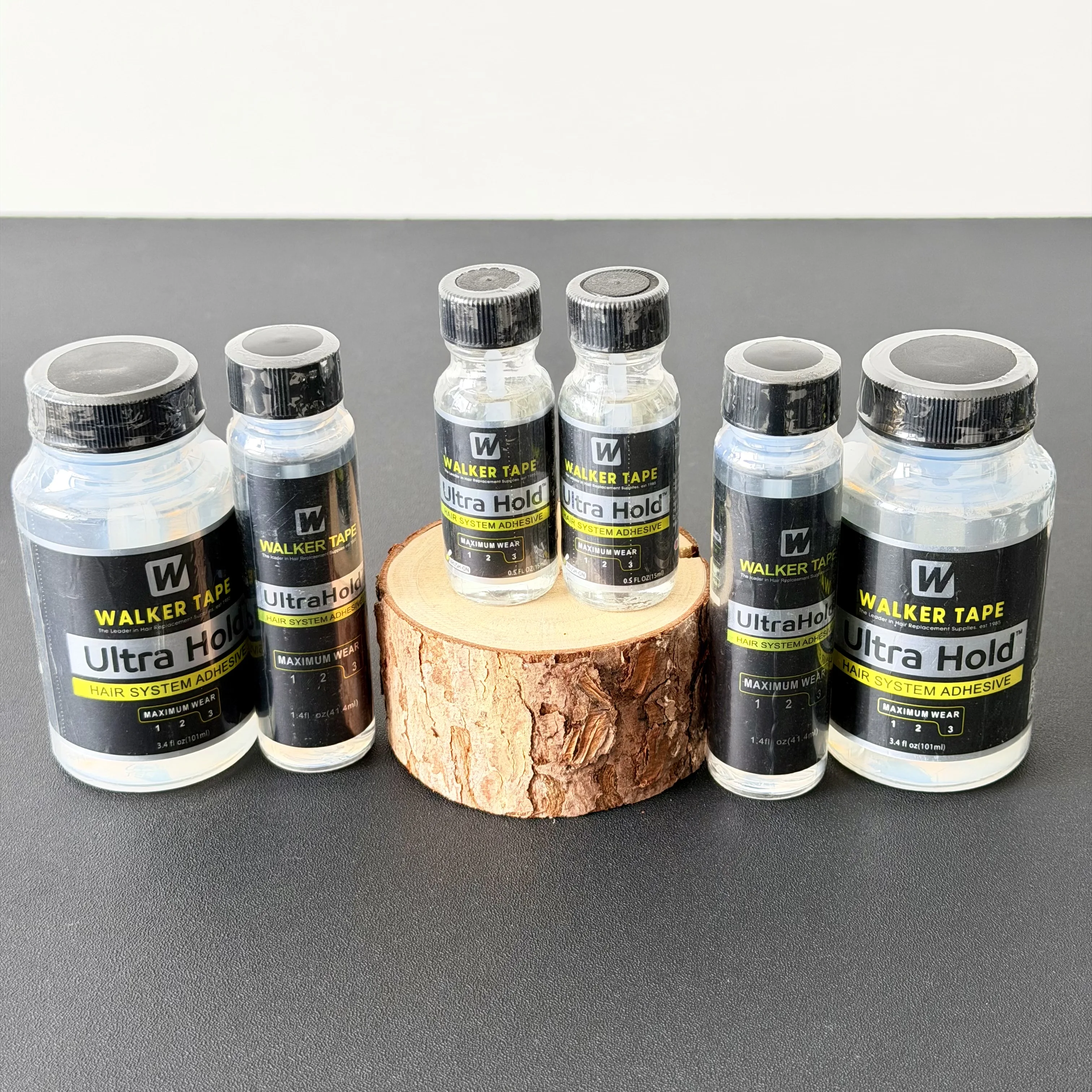 Cola Ultra Hold para Perucas Lace 3.4oz/101ml / 0.5oz/15ml Walker Tape Adesivo Forte à Prova d'Água para Próteses Capilares e Apliques