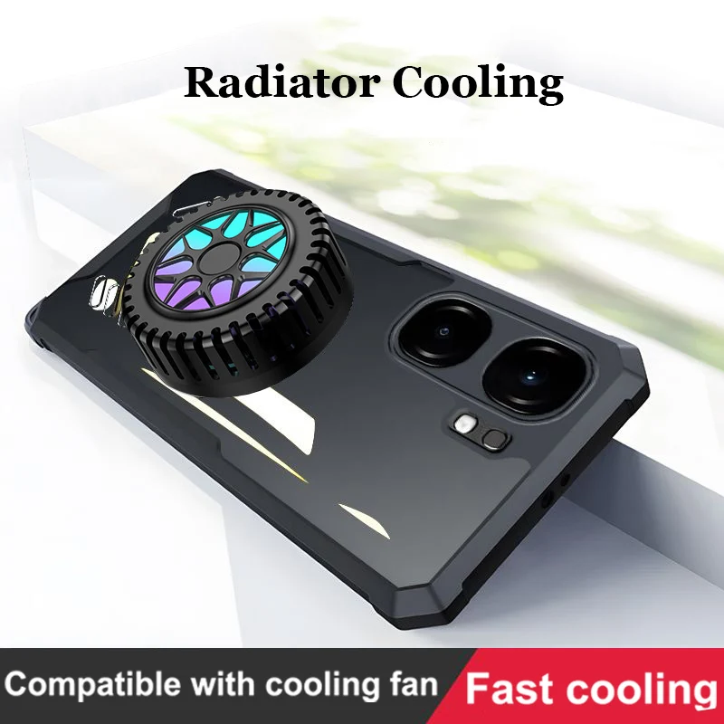 

Прозрачные чехлы с охлаждающим рассеиванием тепла для IQOO Neo 10R Z9x Z10 Z10x, мягкая силиконовая задняя крышка из ТПУ с защитой от падения, чехол для телефона