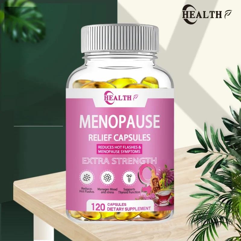 

Menopause Relief Capsule MultiSymptom Relief for Hot Flashes Night Sweats Mood Hormone Balance