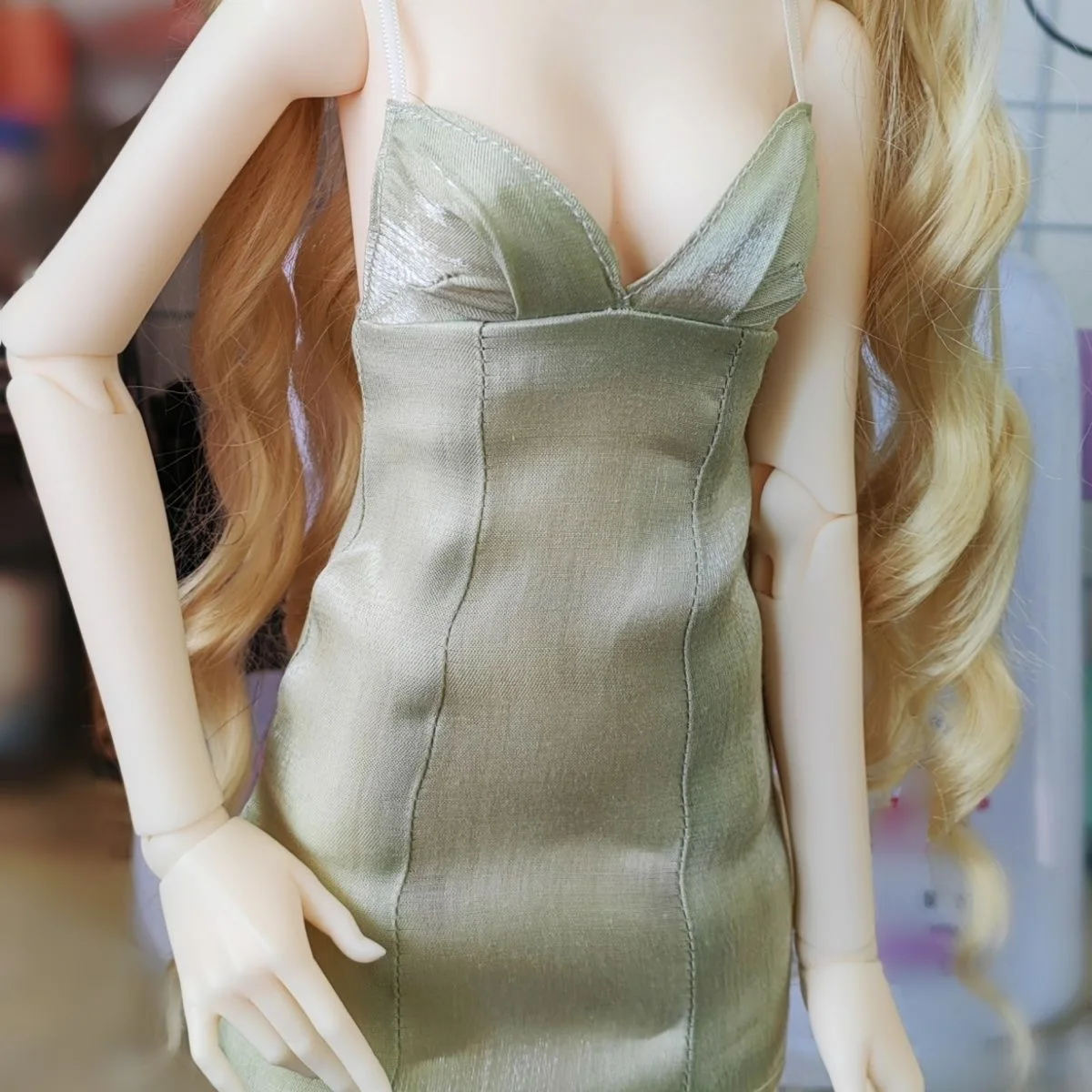 Slim-Fit Hosenträger sd msd mdd Kleid, 1/3 1/4 bjd Puppe Kleidung rosa Rock versand kostenfrei