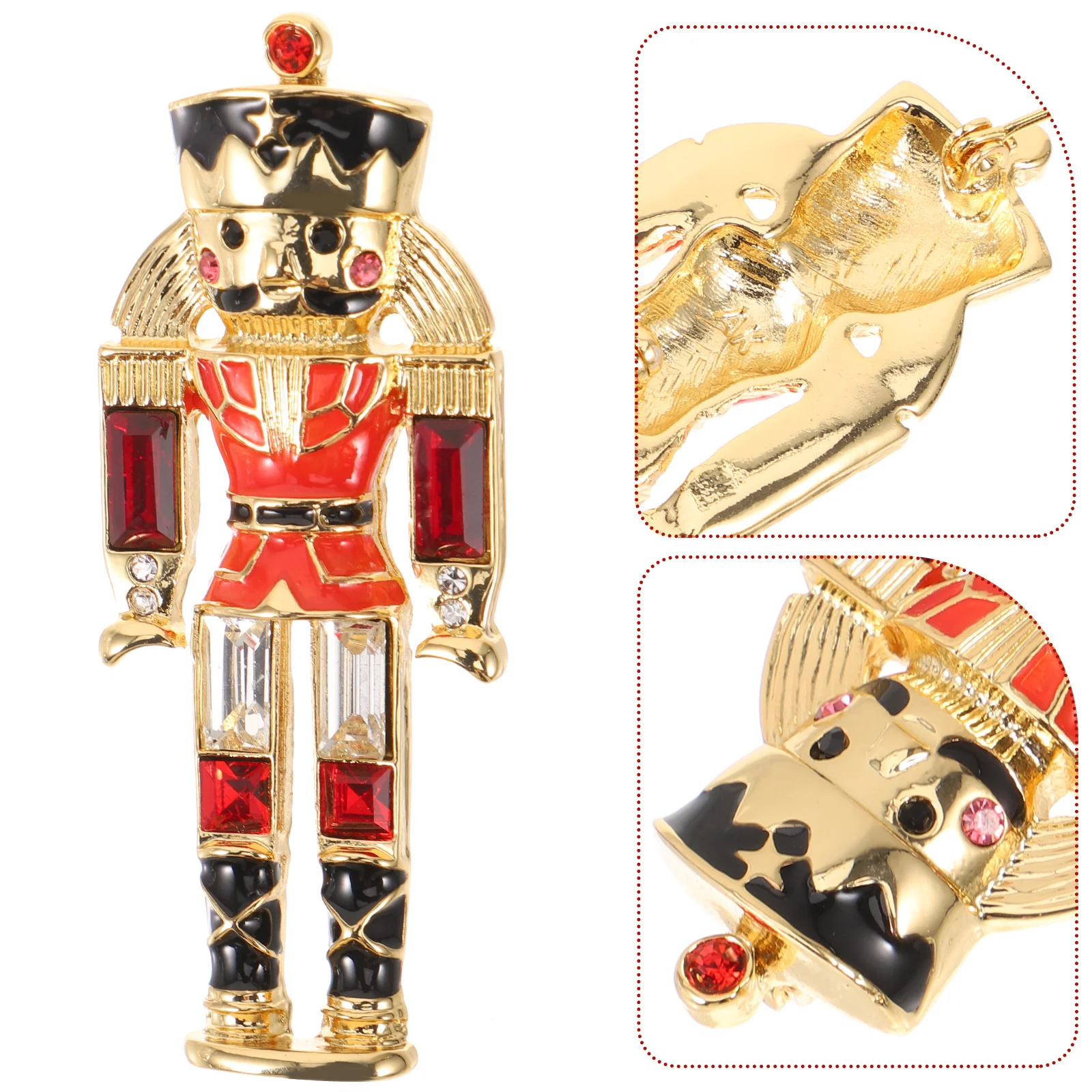 Nutcracker Brooch Decorative Pin Shawl Soldier Lapel Cute European and American