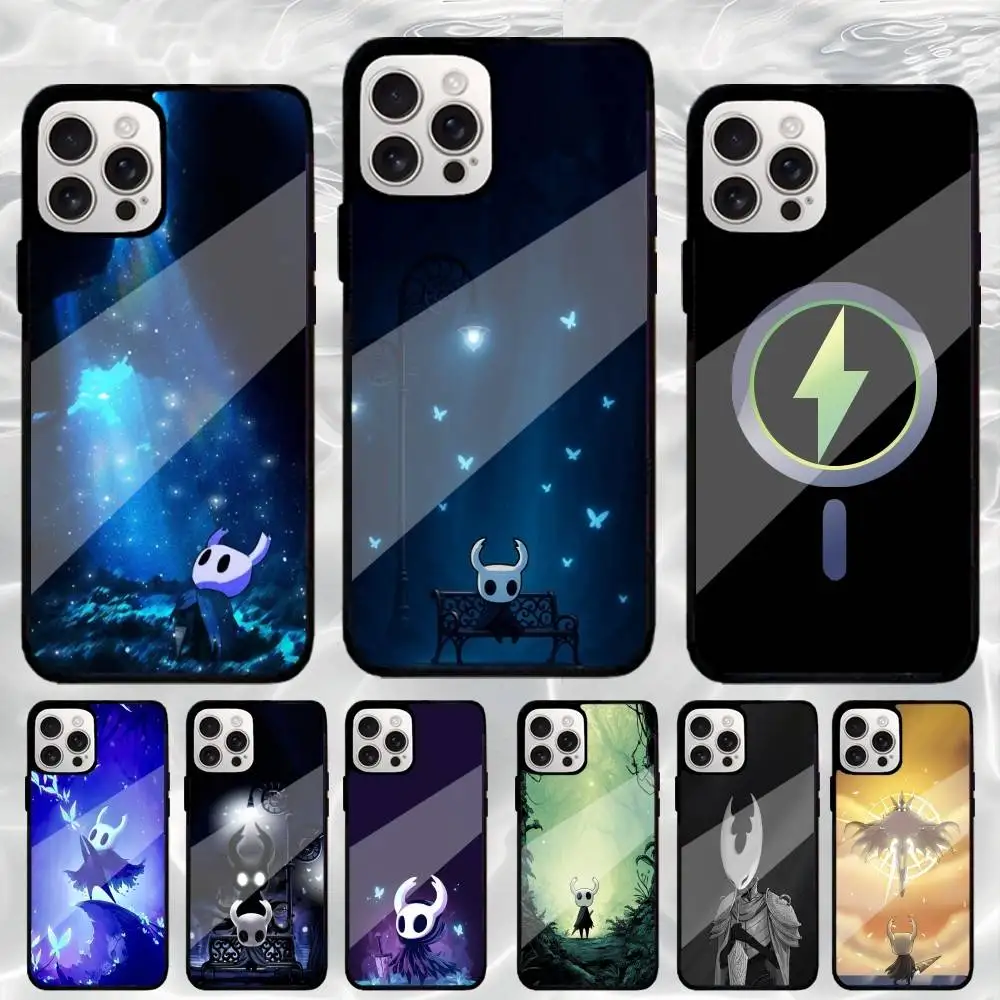 

Game H-Hollow K-Knight Phone Case For iPhone17,16,15,14,13,12,11 Plus,Pro Max Magnetic Magsafe Wireless Charging