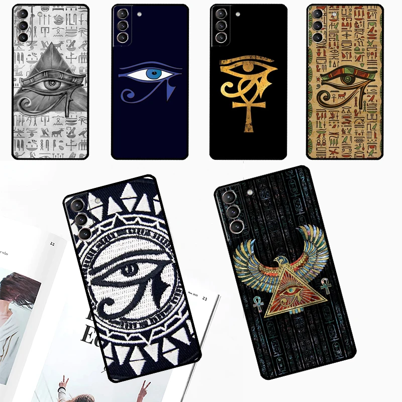 Eye of Horus Egypt Phone Case For Samsung Galaxy S24 Ultra S22 Plus S20 S21 S23 FE Note 20 10 S8 S9 S10 Cover