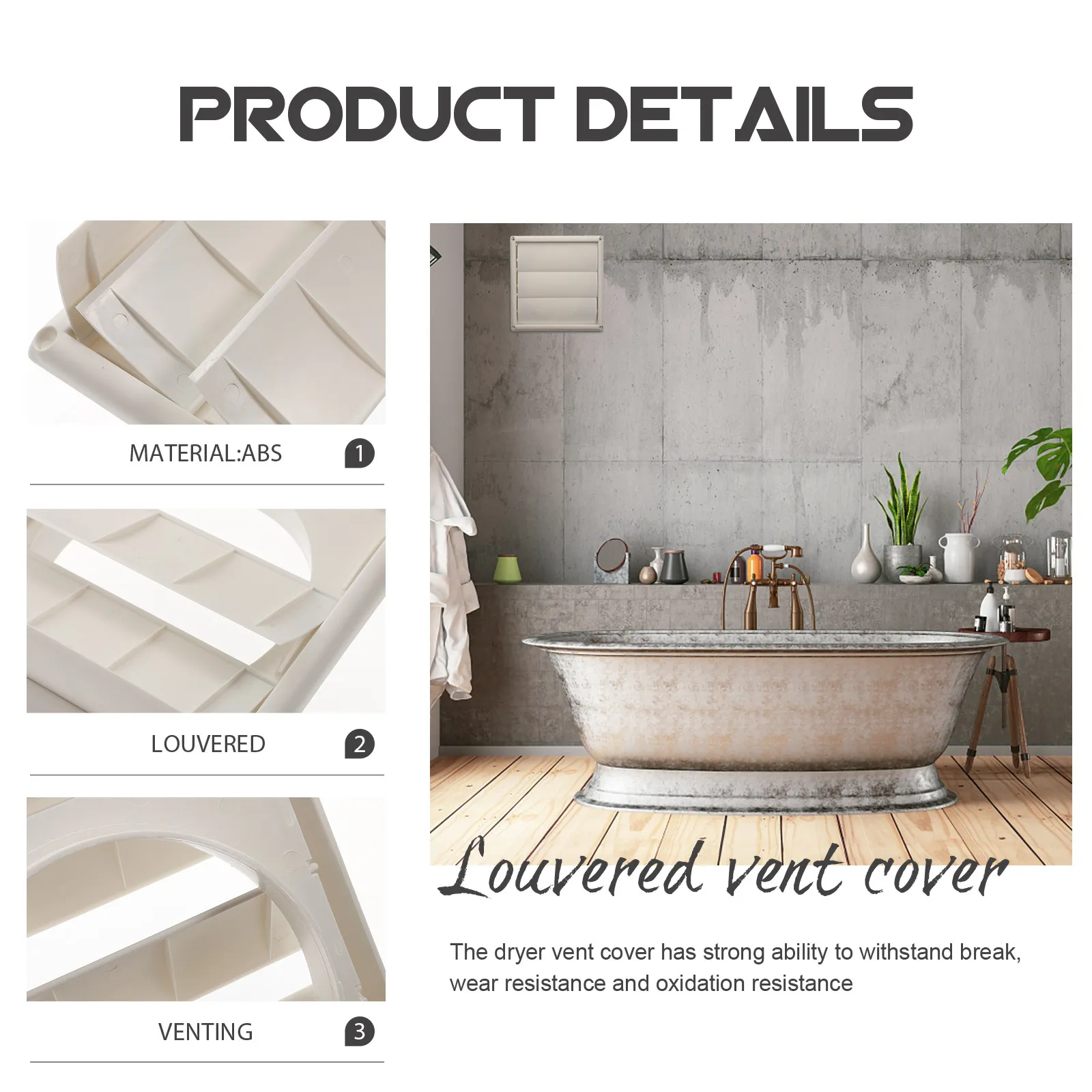 

Вентиляционные фильтры для дома: усиленная вентиляционная решетка с тремя подвижными лопастями для защиты от дождя, снега и ветра для систем кондиционирования и сушилок