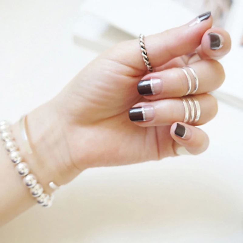 F.I.N.S Women Real 925 Sterling Silver Rings for Women Retro Twist Ring Vintage Style Minimalist Jewelry 925 Silver Ladies Ring